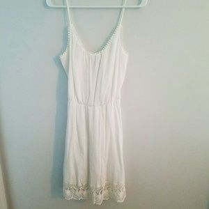 Old Navy White Lace Slip Dress